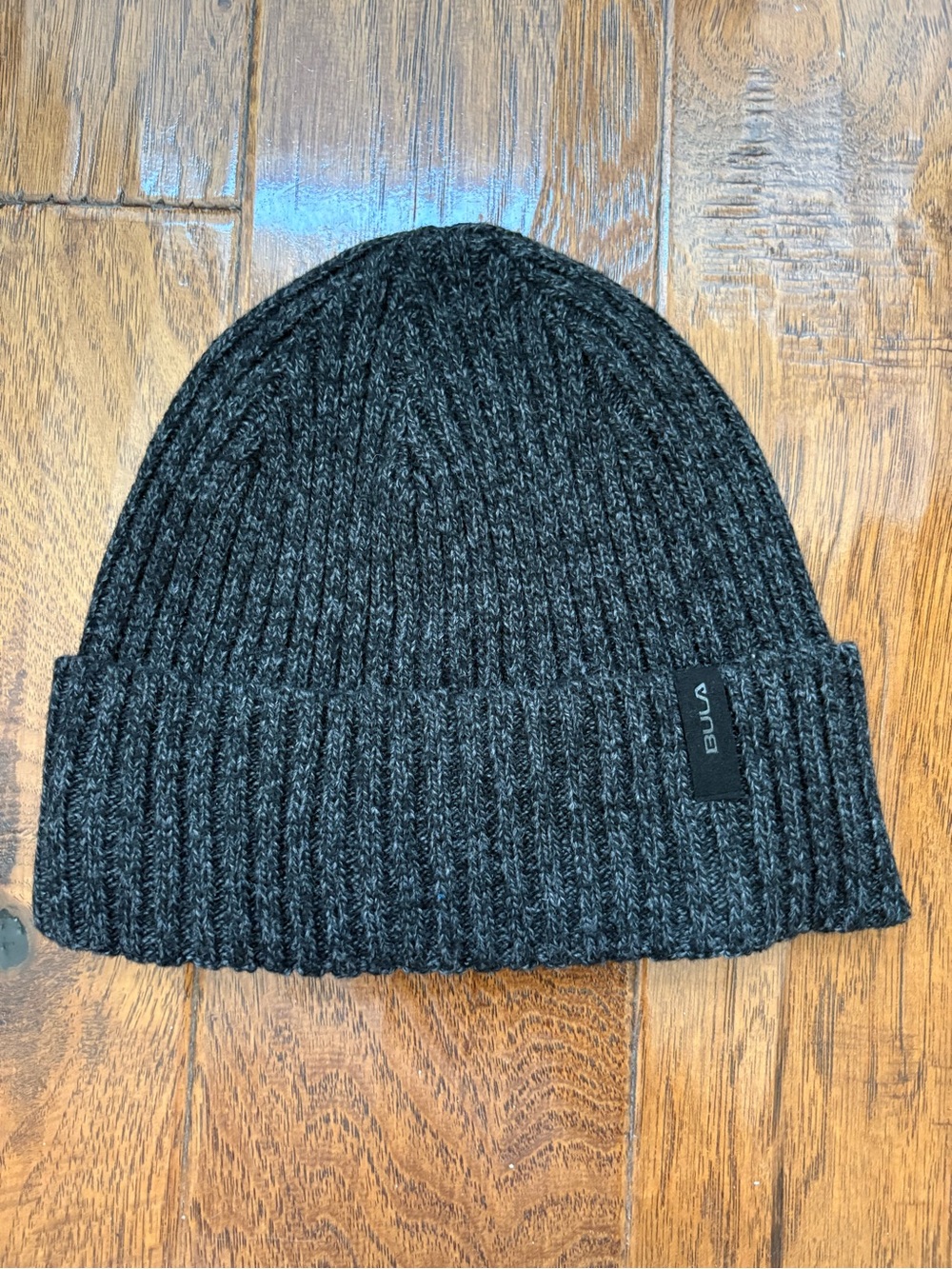 BULA Charcoal Knit Cuffed Beanie - Men's Winter Hat
